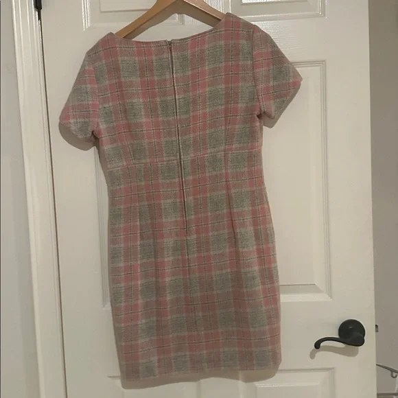 Stefanel Pink and Gray Plaid Mini Dress - Picture 2 of 8